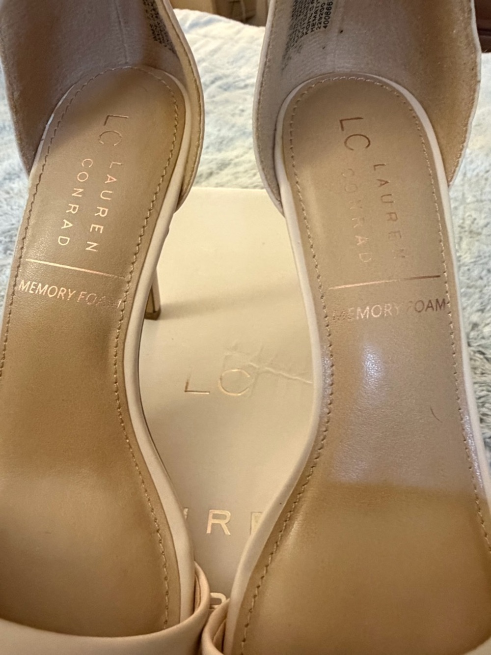 LC Lauren Conrad Blush Ankle-Strap Open-Toe Heels - Picture 3 of 10
